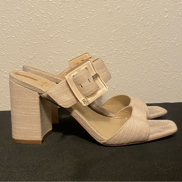 Sam Edelman Dalton Sandal in Sand Linen Size 8.5 - Picture 2 of 5